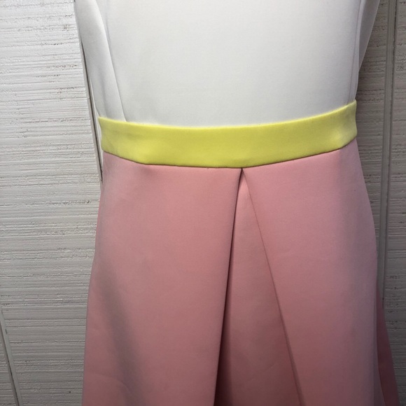 ERIN by Erin featherston color block yellow and off white dress NWT - Picture 6 of 17